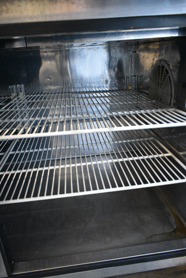 Centaur CPR-67 Stainless Steel Commercial Pizza Prep Table on Commercial Casters. 115 Volts, 1 Phase. Tested and Working! - Image 7 of 8