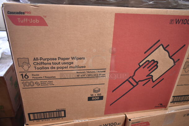 PALLET LOT of 36 BRAND NEW Boxes Including 16 Tuff Job All Purpose Paper Wipers, 2 Pactiv PCS5710 Pressware Classic Stoneware, 5 Royal RP145WB Wood Steak Markers, 6 Servrite 2576 Napkin Dispensers, WNA CW75180BK Classicware Plates, 24013K Kraft Champion Trays, World Centric TR-SC-UAR 6.5x5 Boat Trays, M Tucker Avacado Lime Vinaigrette White Kraft 10x7x12 Bags. 36 Times Your Bid!  - Image 4 of 12