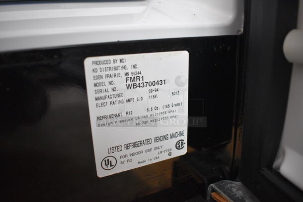 BRAND NEW! KD Distributing Model FMR1 Metal Commercial Refrigerated Vending Machine. 115 Volts, 1 Phase. 28x27x56. Tested and Working! - Image 4 of 5