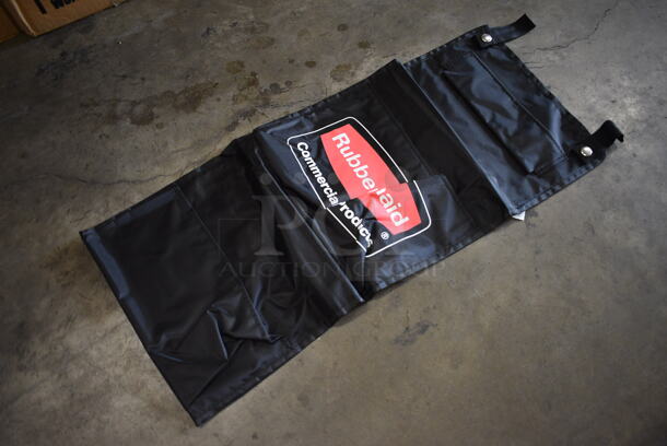 ALL ONE MONEY! Lot of 12 BRAND NEW IN BOX! Rubbermaid FG617800BLA Black Literature Holder Cart Bags. 10.5x29 - Image 5 of 5