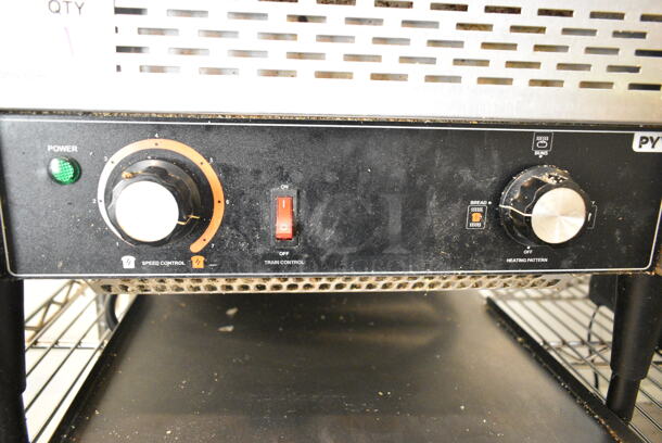 PYY PYYDSLTT450SSUS Stainless Steel Commercial Countertop Conveyor Toaster Oven. 110 Volts, 1 Phase. This Unit Was In Working Condition When the Restaurant Closed. (secondary dining room) - Image 3 of 6