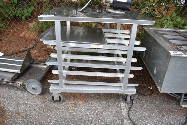 Metal Commercial #10 Can Rack on Commercial Casters.  - Image 2 of 4