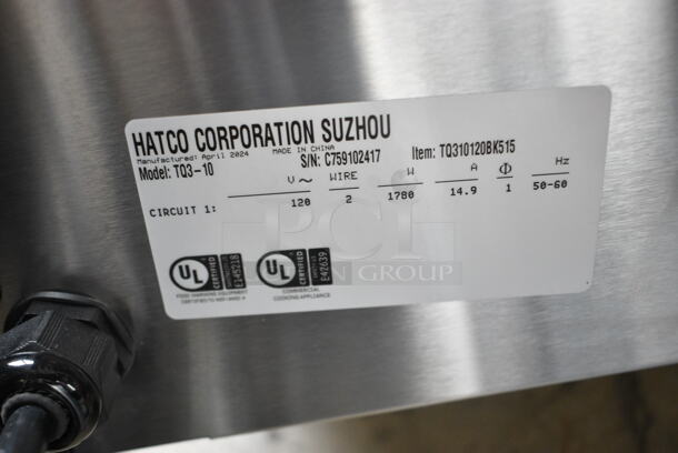 BRAND NEW SCRATCH AND DENT! Hatco TQ3-10 Metal Commercial Countertop Toast Qwik Conveyor Toaster Oven. 120 Volts, 1 Phase. Tested and Working! - Image 8 of 8