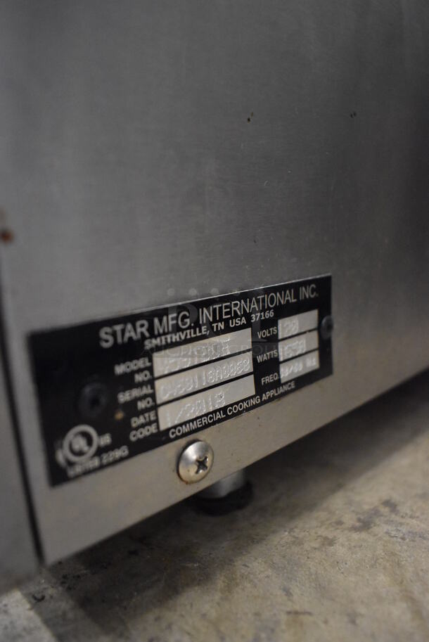2018 Star 459TBDE Stainless Steel Commercial Countertop Hot Dog Roller w/ Sneeze Guard and Bun Drawer. 120 Volts, 1 Phase. 25x35x26. Tested and Working! - Image 9 of 10