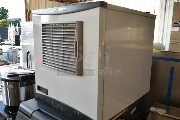 BRAND NEW SCRATCH AND DENT! 2024 Scotsman NS0422A-1B Prodigy Plus Series 22" Nugget Ice Machine - 420 lb. on 2024 Scotsman B322S Ice Storage Bin 370 lb. Stainless Steel Exterior. 115 Volts, 1 Phase.  - Image 4 of 11