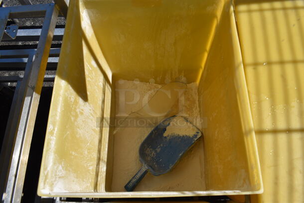 Two Poly Ingredient Bins on Metal Frame w/ Commercial Casters. 15x31x28.5 - Image 5 of 5