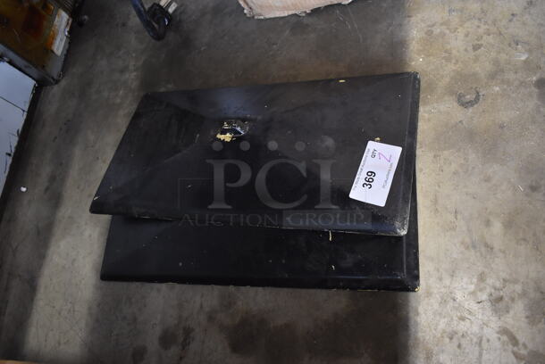 2 Black Poly Lids for Ice Cream Machine. 12x23x3. 2 Times Your Bid! - Image 4 of 4