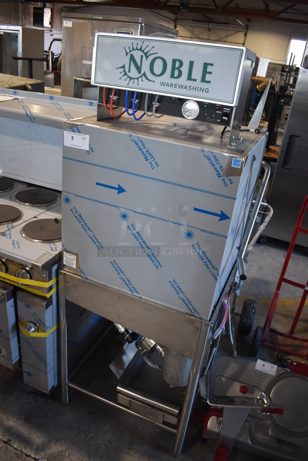 BRAND NEW SCRATCH AND DENT! 2022 Noble Wareforce I-E Stainless Steel Commercial Straight Pass Through Dishwasher. 115 Volts, 1 Phase. 31x31x68 - Image 2 of 9
