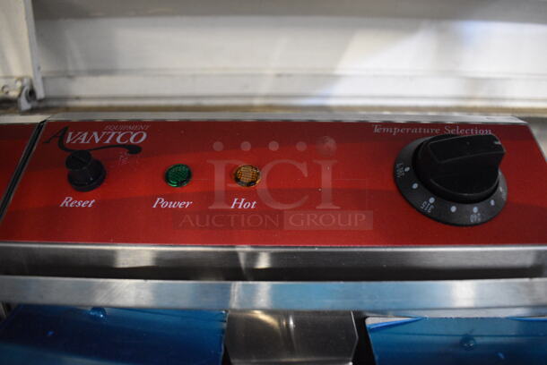 BRAND NEW SCRATCH AND DENT! Avantco F202 30 lb. Dual Tank Medium-Duty Electric Countertop Fryer- 208/240V Tested and Working! - Image 6 of 8