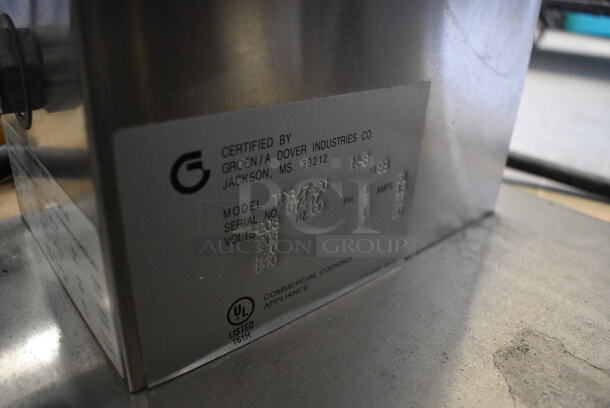 Groen Model TDB/7-20 Stainless Steel Commercial Countertop Electric Powered 20 Quart Tilting Steam Kettle. Includes Manual. 208/240 Volts, 3 Phase. 25x20x27 - Image 7 of 10