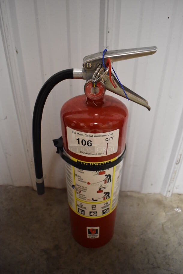 Strike First Fire Extinguisher. 7x5x21. Buyer Must Pick Up - We Will Not Ship This Item. 