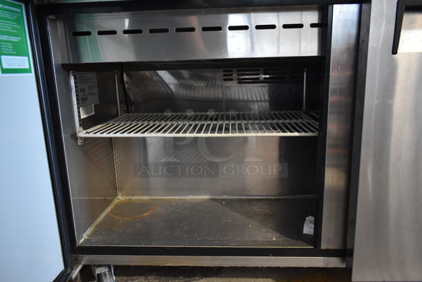 Turbo Air MST-60-24 Stainless Steel Commercial Sandwich Salad Prep Table Bain Marie Mega Top on Commercial Casters. 115 Volts, 1 Phase. Tested and Powers On But Does Not Get Cold - Image 7 of 9