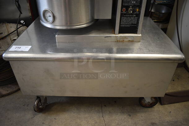 Stainless Steel Commercial Equipment Stand on Commercial Casters. 36x24x18