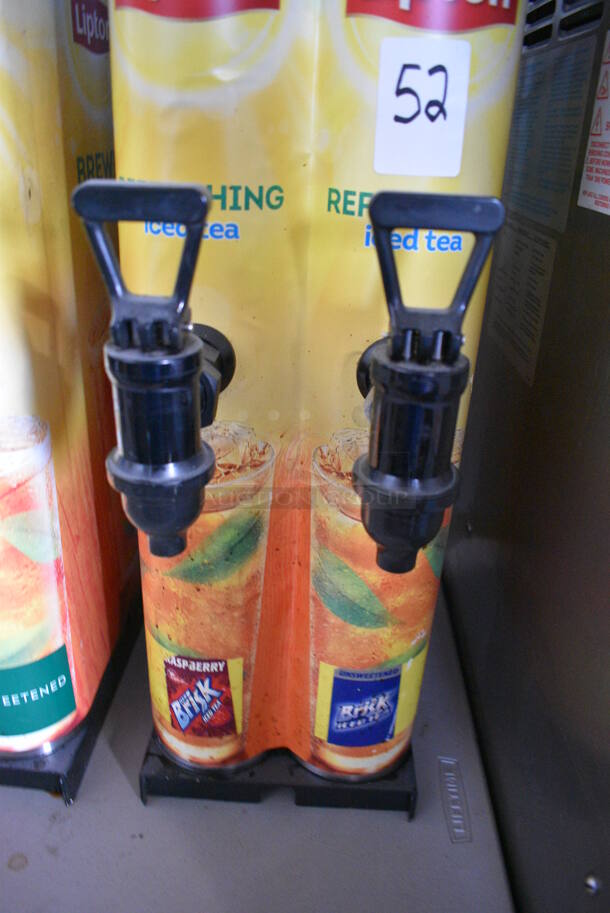 Metal Countertop Drink Holder Dispenser w/ 2 Spigots. 9x18x24 - Image 3 of 4