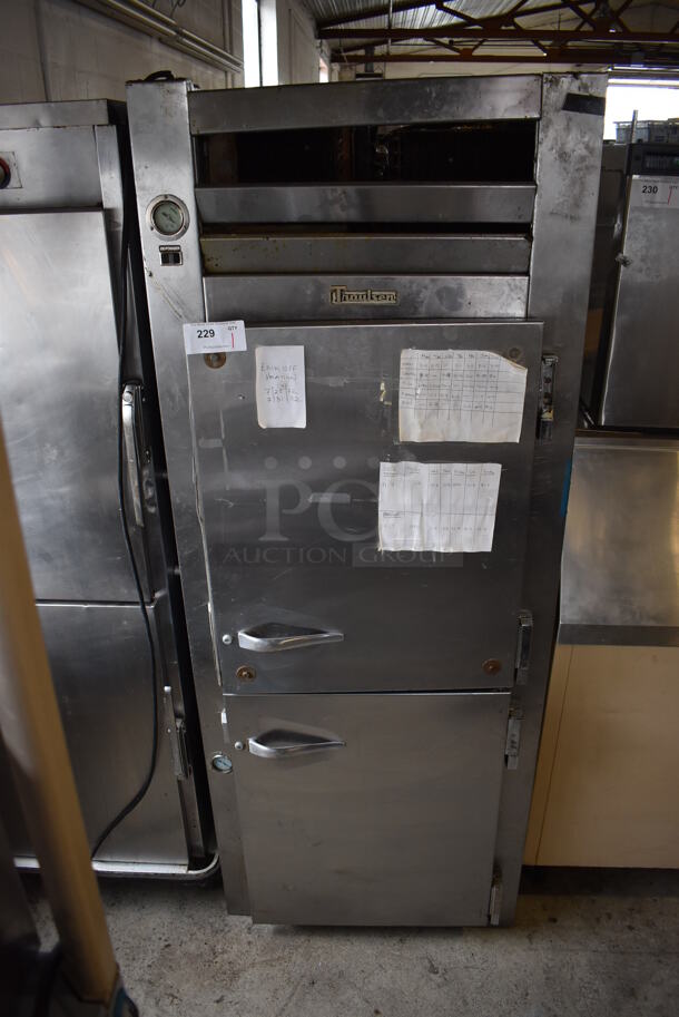 Traulsen Stainless Steel Commercial Cooler Freezer Combo Unit. 31x35x78. Tested and Working!