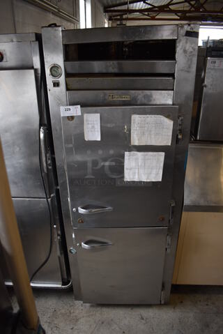 Traulsen Stainless Steel Commercial Cooler Freezer Combo Unit. 31x35x78. Tested and Working!