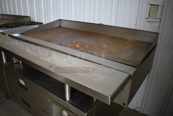 Garland Stainless Steel Commercial Countertop Natural Gas Powered Flat Top Griddle. 48x28x16 - Image 2 of 5