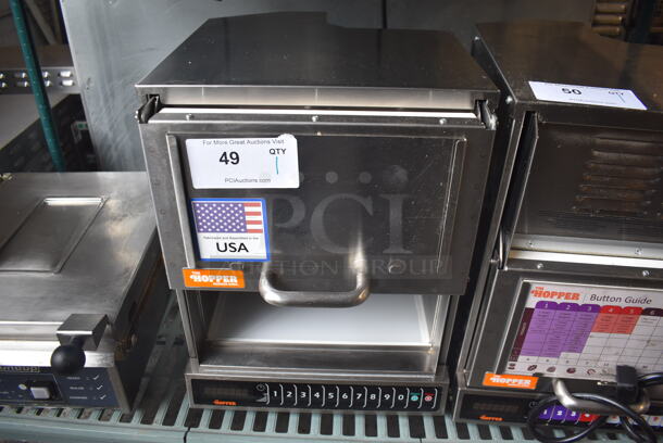 2022 Menumaster OC24HBK Commercial Stainless Steel Electric Countertop Microwave. 208/240V.  - Image 1 of 11