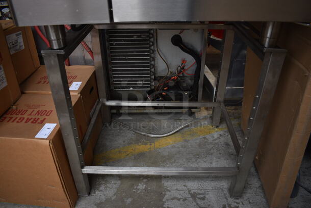 BRAND NEW! BKI Model ABTE061 Stainless Steel Commercial Electric Powered Convection Oven on Stand. 208 Volts, 3 Phase. 34x31x67 - Image 3 of 7