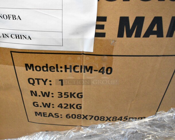 BRAND NEW SCRATCH AND DENT! Hoocoo HCIM-40 Stainless Steel Commercial Undercounter Self Contained Ice Machine. 115 Volts, 1 Phase. - Image 3 of 3