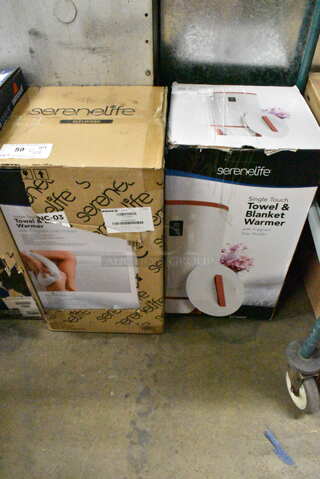 2 BRAND NEW IN BOX! SereneLife SLTLW200/SLTLW600 Towel & Blanket Warmer. 2 Times Your Bid! 