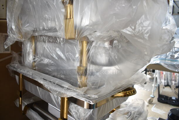 4 BRAND NEW SCRATCH AND DENT! Stainless Steel Countertop Chafer w/ Drop In and Lid. 4 Times Your Bid! - Image 5 of 6
