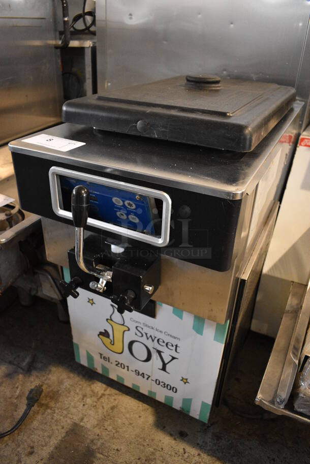 Icetro SSI 1511G Stainless Steel Commercial Countertop Air Cooled Single Flavor Soft Serve Ice Cream Machine. 230 Volts. 15.5x28.5x30 - Image 2 of 8