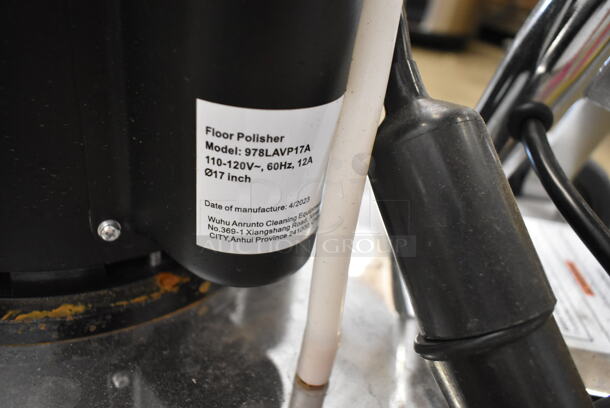 BRAND NEW SCRATCH AND DENT! Lavex 978LAVP17A 17" Single Speed Rotary Floor Machine - 175 RPM. 110-120 Volts, 1 Phase. Tested and Working! - Image 4 of 4