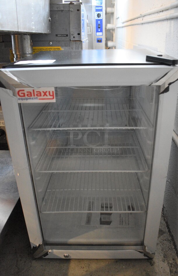 BRAND NEW! Galaxy Model 177CRG3B Metal Commercial Mini Cooler Merchandiser. 110 Volts, 1 Phase. 17x19x27.5. Tested and Working! - Image 1 of 6