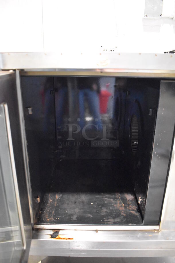 Blodgett CTB-1 Stainless Steel Commercial Electric Powered Half Size Convection Oven w/ View Through Door and Thermostatic Controls on Equipment Stand. 208-240 Volts, 1 Phase. 30x26x45 - Image 5 of 8