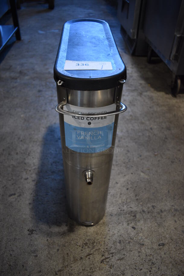 2012 Bunn Model TDO-N-4.0 Stainless Steel Beverage Holder Dispenser. 6x23x21.5