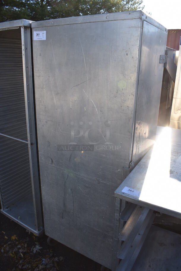 Metal Commercial Enclosed Pan Transport Rack on Commercial Casters. 28x20x69 - Image 3 of 9