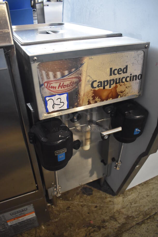 Tim Hortons Stainless Steel Commercial Countertop Iced Cappuccino Machine w. 2 Drink Mixing Heads. 13x32x30 - Image 2 of 7