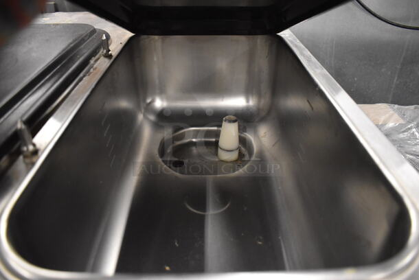 Taylor C713-33 Stainless Steel Commercial Floor Style Air Cooled 2 Flavor w/ Twist Soft Serve Ice Cream Machine on Commercial Casters. 208-230 Volts, 3 Phase. 25x38x60 - Image 5 of 9
