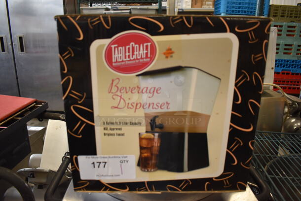 BRAND NEW IN BOX! Tablecraft Clear and Black Poly Beverage Holder Dispenser. 18x13x9.5 Box - Image 2 of 8