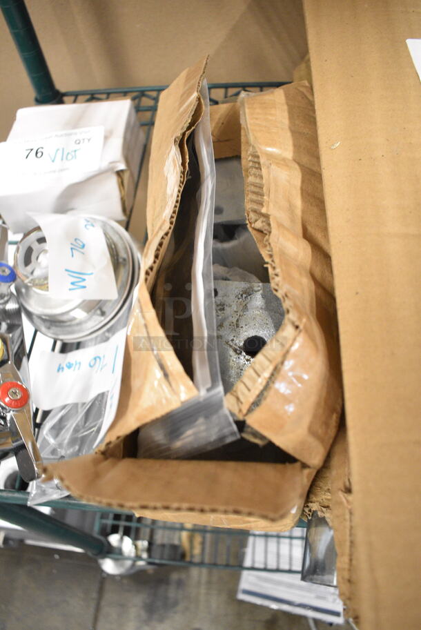 6 Various BRAND NEW SCRATCH AND DENT! Items; 4 Box 600LEGGALV12 Regency 20 1/2" Galvanized Steel Legs for Sinks - 4/Set, Regency 600TW3696G Table Leg Accessories. 6 Times Your Bid!  - Image 5 of 6