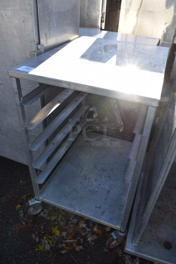 Metal Commercial Pan Transport Rack on Commercial Casters. 23x32x38 - Image 3 of 5