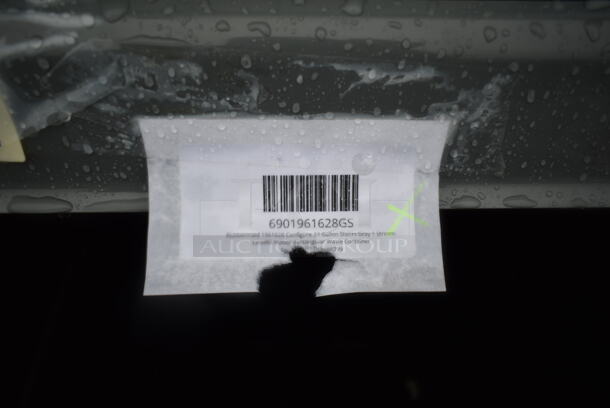 BRAND NEW SCRATCH AND DENT! Rubbermaid 1961628 Configure 33 Gallon Stenni Gray 1 Stream Landfill Indoor Rectangular Waste Container - Image 3 of 5