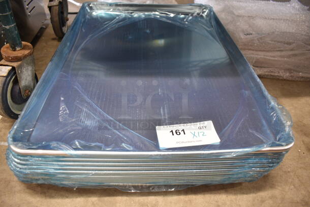 12 BRAND NEW SCRATCH AND DENT! Choice 407BUNFULL Full Size 18" x 26" 19 Gauge Wire in Rim Aluminum Bun Pan / Sheet Pan. 12 Times Your Bid! - Image 2 of 5