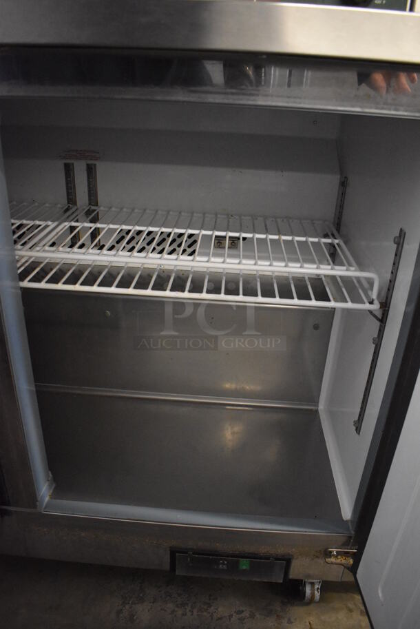 Sun Ice LSUNUR-48 Stainless Steel Commercial 2 Door Undercounter Cooler on Commercial Casters. 115 Volts, 1 Phase. 48x30x35. Tested and Powers On But Does Not Get Cold - Image 7 of 7