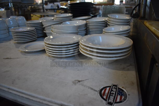 ALL ONE MONEY! Lot of 27 Saucers, 71 Bowls, 7 Plates, 4 Pasta Plates,  - Image 6 of 7
