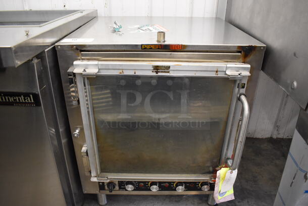 Piper Products Metal Commercial Warming Holding Cooking Cabinet w/ Thermostatic Controls. 250 Volts, 3 Phase. 26.5x29x34