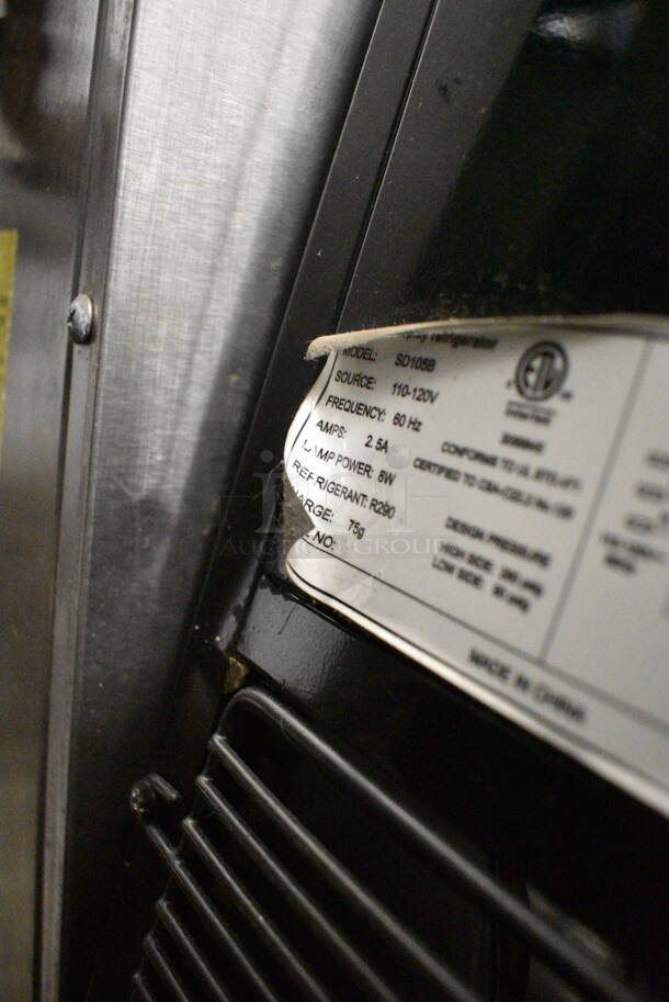 Galaxy SD105B Metal Commercial Single Door Reach In Cooler Merchandiser. 110-120 Volts, 1 Phase. Cannot Test Due To Cut Power Cord - Image 6 of 6