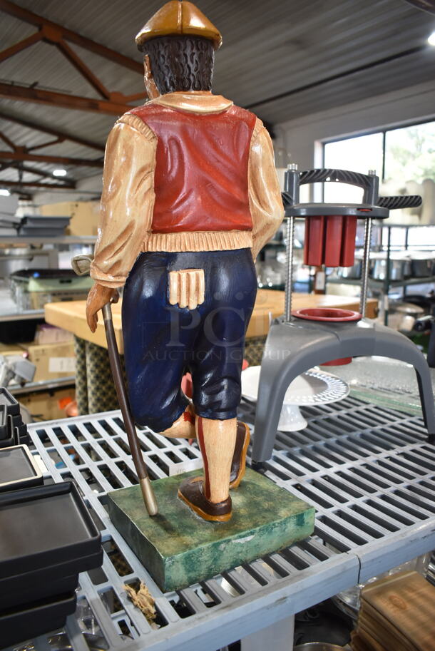 Mustachioed Man Figurine.   - Image 3 of 3