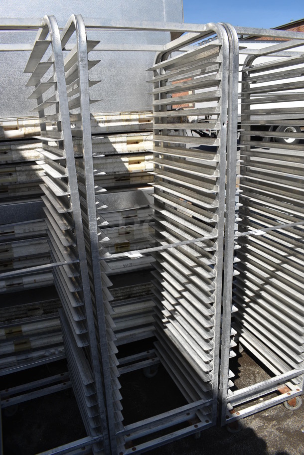 Metal Commercial Pan Transport Rack on Commercial Casters. 20.5x26x74 - Image 2 of 3