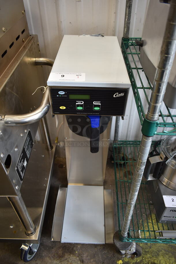 BRAND NEW SCRATCH AND DENT! Curtis RTB Stainless Steel Commercial Countertop Iced Tea Machine w/ Poly Brew Basket. 120 Volts, 1 Phase. Tested and Working! - Image 1 of 10