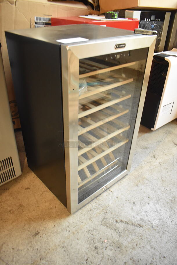 BRAND NEW SCRATCH AND DENT! Whynter FWC-341TA Stainless Steel 34 Bottle Freestanding Wine Refrigerator With Display Shelf and Digital Control. 115V. Tested and Working!  - Image 2 of 5