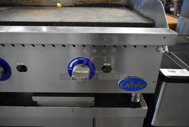 Globe Stainless Steel Commercial Countertop Gas Powered Flat Top Griddle. - Image 7 of 8