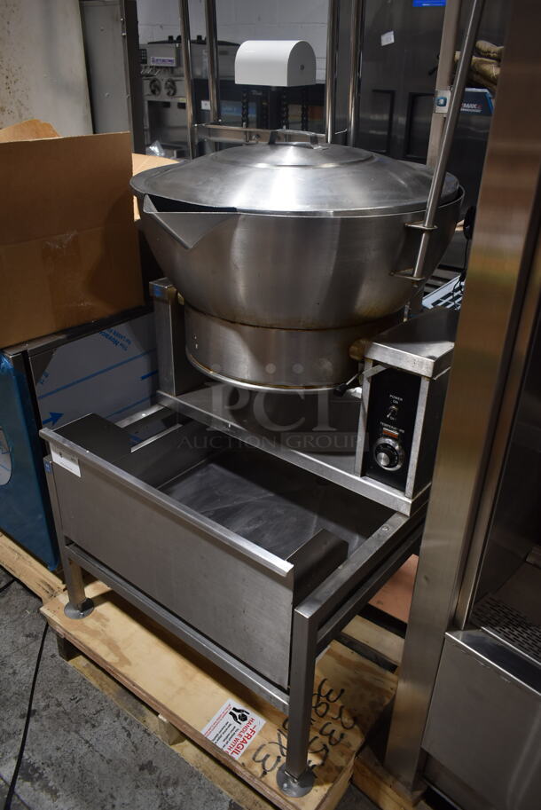 Market Forge R1600E Stainless Steel Commercial Floor Style 16 Gallon Tilting Skillet. 208 Volts, 1/3 Phase.  - Image 2 of 7