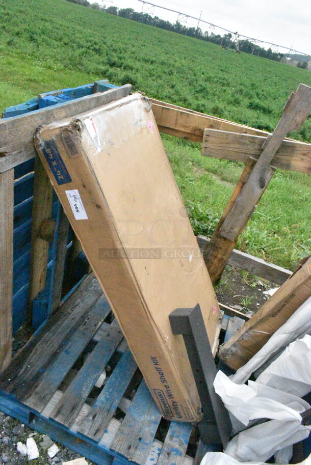 BRAND NEW SCRATCH AND DENT! Steelton 465C2448KE4 24" x 48" NSF Chrome 4-Shelf Kit with 72" Posts. May Be Missing Pieces.  - Image 2 of 3